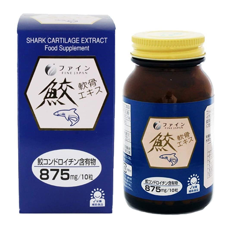 БАД Акулий хрящ для суставов Fine Japan Shark Cartilage Extract